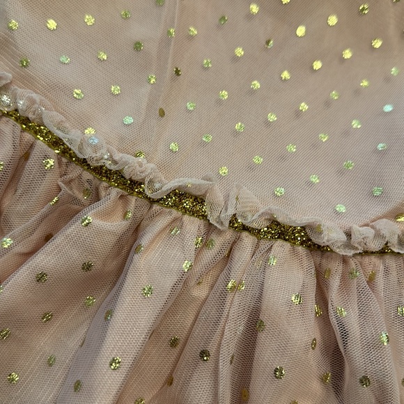 3/$30 carters gold and rose tutu dress 18m - Picture 3 of 4